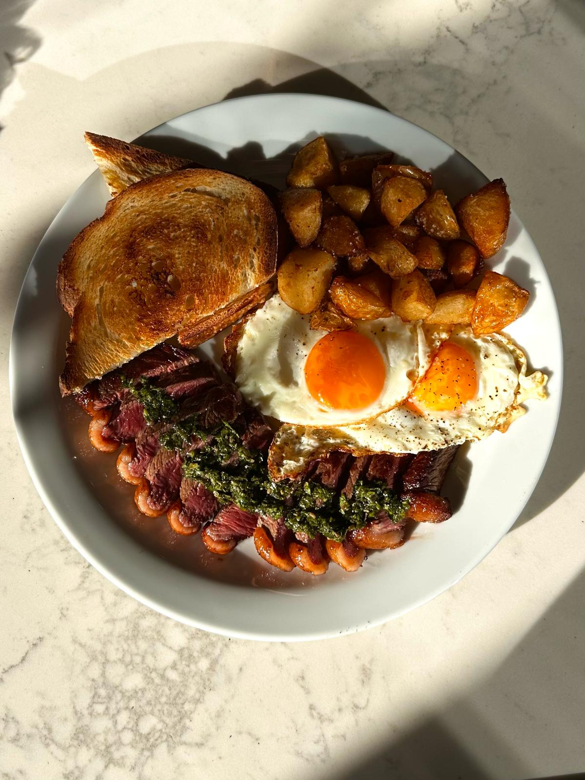 Steak and Eggs a Healthy Meal